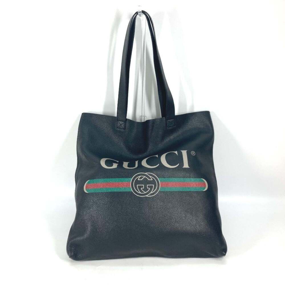 GUCCI Authentic Black Leather Shoulder Bag - Picture 1 of 12
